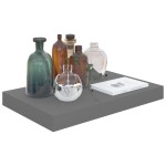 vidaXL Raft de perete suspendat, gri extralucios, 40x23x3,8 cm, MDF vidaXL Raft de perete suspendat, gri extralucios, 40x23x3,8 cm, MDF
