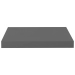 vidaXL Rafturi de perete, 2 buc., gri extralucios, 40x23x3,8 cm, MDF vidaXL Rafturi de perete, 2 buc., gri extralucios, 40x23x3,8 cm, MDF