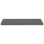 vidaXL Rafturi de perete, 4 buc., gri extralucios, 80x23,5x3,8 cm, MDF