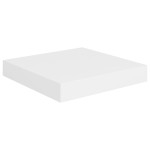vidaXL Rafturi de perete suspendate, 2 buc., alb, 23x23,5x3,8 cm, MDF