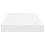 vidaXL Rafturi de perete suspendate, 2 buc., alb, 50x23x3,8 cm, MDF