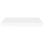 vidaXL Rafturi de perete suspendate, 2 buc., alb, 60x23,5x3,8 cm, MDF