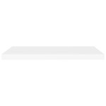 vidaXL Rafturi de perete suspendate, 2 buc., alb, 80x23,5x3,8 cm, MDF vidaXL Rafturi de perete suspendate, 2 buc., alb, 80x23,5x3,8 cm, MDF