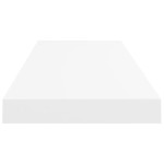 vidaXL Rafturi de perete suspendate, 2 buc., alb, 80x23,5x3,8 cm, MDF vidaXL Rafturi de perete suspendate, 2 buc., alb, 80x23,5x3,8 cm, MDF