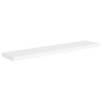 vidaXL Rafturi de perete suspendate, 2 buc., alb, 120x23,5x3,8 cm, MDF vidaXL Rafturi de perete suspendate, 2 buc., alb, 120x23,5x3,8 cm, MDF