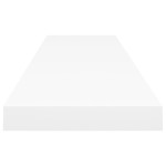 vidaXL Rafturi de perete suspendate, 2 buc., alb, 120x23,5x3,8 cm, MDF vidaXL Rafturi de perete suspendate, 2 buc., alb, 120x23,5x3,8 cm, MDF