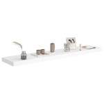 vidaXL Rafturi de perete suspendate, 2 buc., alb, 120x23,5x3,8 cm, MDF vidaXL Rafturi de perete suspendate, 2 buc., alb, 120x23,5x3,8 cm, MDF