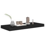 vidaXL Rafturi de perete, 4 buc., negru, 60 x 23,5 x 3,8 cm, MDF vidaXL Rafturi de perete, 4 buc., negru, 60 x 23,5 x 3,8 cm, MDF