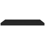 vidaXL Raft de perete suspendat, negru, 80x23,5x3,8 cm, MDF vidaXL Raft de perete suspendat, negru, 80x23,5x3,8 cm, MDF