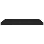 vidaXL Rafturi de perete suspendate 2 buc., negru, 80x23,5x3,8 cm, MDF vidaXL Rafturi de perete suspendate 2 buc., negru, 80x23,5x3,8 cm, MDF