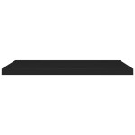 vidaXL Rafturi de perete suspendate 2 buc., negru, 90x23,5x3,8 cm, MDF vidaXL Rafturi de perete suspendate 2 buc., negru, 90x23,5x3,8 cm, MDF