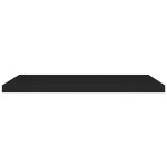 vidaXL Rafturi de perete suspendate 4 buc., negru, 90x23,5x3,8 cm, MDF vidaXL Rafturi de perete suspendate 4 buc., negru, 90x23,5x3,8 cm, MDF