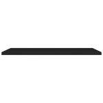 vidaXL Rafturi de perete suspendate 4 buc. negru 120x23,5x3,8 cm MDF