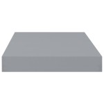 vidaXL Raft de perete suspendat, gri, 40x23x3,8 cm, MDF