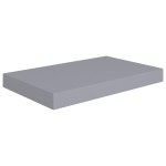 vidaXL Rafturi de perete suspendate, 2 buc., gri, 40x23x3,8 cm, MDF