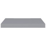 vidaXL Raft de perete suspendat, gri, 50x23x3,8 cm, MDF