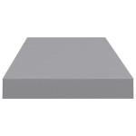 vidaXL Rafturi de perete, 4 buc., gri, 60 x 23,5 x 3,8 cm, MDF