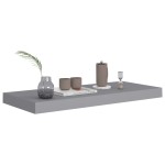 vidaXL Rafturi de perete, 4 buc., gri, 60 x 23,5 x 3,8 cm, MDF