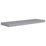 vidaXL Raft de perete suspendat, gri, 80x23,5x3,8 cm, MDF vidaXL Raft de perete suspendat, gri, 80x23,5x3,8 cm, MDF
