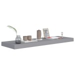 vidaXL Raft de perete suspendat, gri, 80x23,5x3,8 cm, MDF vidaXL Raft de perete suspendat, gri, 80x23,5x3,8 cm, MDF
