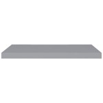 vidaXL Raft de perete suspendat, gri, 80x23,5x3,8 cm, MDF vidaXL Raft de perete suspendat, gri, 80x23,5x3,8 cm, MDF
