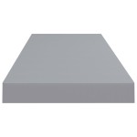 vidaXL Raft de perete suspendat, gri, 80x23,5x3,8 cm, MDF vidaXL Raft de perete suspendat, gri, 80x23,5x3,8 cm, MDF