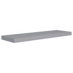 vidaXL Rafturi de perete suspendate, 4 buc., gri, 80x23,5x3,8 cm, MDF