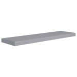 vidaXL Rafturi de perete suspendate, 2 buc., gri, 90x23,5x3,8 cm, MDF