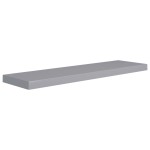 vidaXL Rafturi de perete suspendate, 4 buc., gri, 90x23,5x3,8 cm, MDF