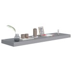 vidaXL Rafturi de perete suspendate, 4 buc., gri, 90x23,5x3,8 cm, MDF