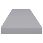 vidaXL Rafturi de perete suspendate, 2 buc., gri, 120x23,5x3,8 cm, MDF vidaXL Rafturi de perete suspendate, 2 buc., gri, 120x23,5x3,8 cm, MDF