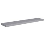 vidaXL Rafturi de perete suspendate, 4 buc., gri, 120x23,5x3,8 cm, MDF