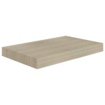 vidaXL Rafturi de perete suspendate, 2 buc., stejar, 40x23x3,8 cm, MDF