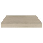 vidaXL Rafturi de perete suspendate, 2 buc., stejar, 40x23x3,8 cm, MDF