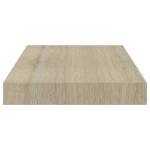 vidaXL Rafturi de perete suspendate, 2 buc., stejar, 40x23x3,8 cm, MDF