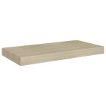 vidaXL Rafturi de perete suspendate, 2 buc., stejar, 50x23x3,8 cm, MDF