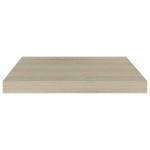 vidaXL Rafturi de perete suspendate, 2 buc., stejar, 50x23x3,8 cm, MDF