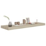 vidaXL Rafturi de perete suspendate 2 buc., stejar, 80x23,5x3,8 cm MDF vidaXL Rafturi de perete suspendate 2 buc., stejar, 80x23,5x3,8 cm MDF