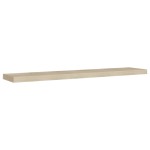 vidaXL Raft de perete suspendat, stejar, 120x23,5x3,8 cm, MDF