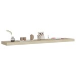 vidaXL Raft de perete suspendat, stejar, 120x23,5x3,8 cm, MDF