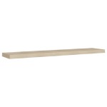 vidaXL Rafturi perete suspendate, 4 buc., stejar, 120x23,5x3,8 cm, MDF
