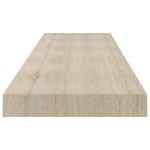 vidaXL Rafturi perete suspendate, 4 buc., stejar, 120x23,5x3,8 cm, MDF