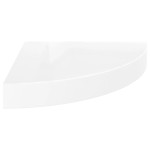 vidaXL Rafturi colț perete, 2 buc., alb extralucios, 25x25x3,8 cm, MDF vidaXL Rafturi colț perete, 2 buc., alb extralucios, 25x25x3,8 cm, MDF