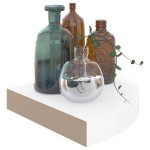 vidaXL Rafturi colț perete, 2 buc., alb extralucios, 25x25x3,8 cm, MDF vidaXL Rafturi colț perete, 2 buc., alb extralucios, 25x25x3,8 cm, MDF