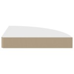 vidaXL Raft colțar de perete, alb, 25 x 25 x 3,8 cm, MDF vidaXL Raft colțar de perete, alb, 25 x 25 x 3,8 cm, MDF