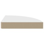 vidaXL Rafturi colțar de perete, 4 buc., alb, 25 x 25 x 3,8 cm, MDF vidaXL Rafturi colțar de perete, 4 buc., alb, 25 x 25 x 3,8 cm, MDF