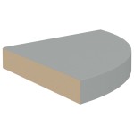 vidaXL Rafturi colțar de perete, 4 buc., gri, 25 x 25 x 3,8 cm, MDF vidaXL Rafturi colțar de perete, 4 buc., gri, 25 x 25 x 3,8 cm, MDF