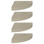 vidaXL Rafturi colțar de perete, 4 buc., stejar, 25 x 25 x 3,8 cm, MDF vidaXL Rafturi colțar de perete, 4 buc., stejar, 25 x 25 x 3,8 cm, MDF