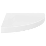 vidaXL Rafturi de perete, 2 buc., alb extralucios, 35x35x3,8 cm, MDF vidaXL Rafturi de perete, 2 buc., alb extralucios, 35x35x3,8 cm, MDF