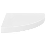 vidaXL Colțare suspendate, 4 buc., alb extralucios, 35x35x3,8 cm, MDF vidaXL Colțare suspendate, 4 buc., alb extralucios, 35x35x3,8 cm, MDF